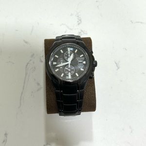 Citizen Eco Drive Chronograph Black Dial Titanium Men's Watch